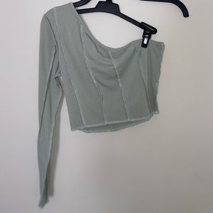 Shein one shoulder crop top